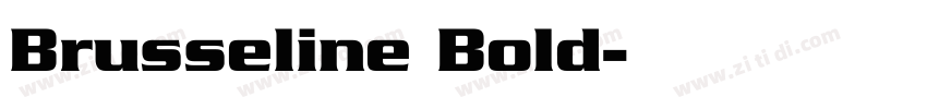Brusseline Bold字体转换